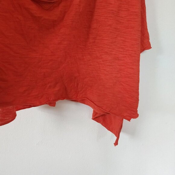 Womens We The Free Orange Flowy Large Shirt - Picture 4 of 7